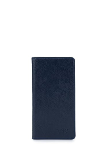  Tamer Tanca Erkek Hakiki Deri Lacivert Cüzdan Cuzdan