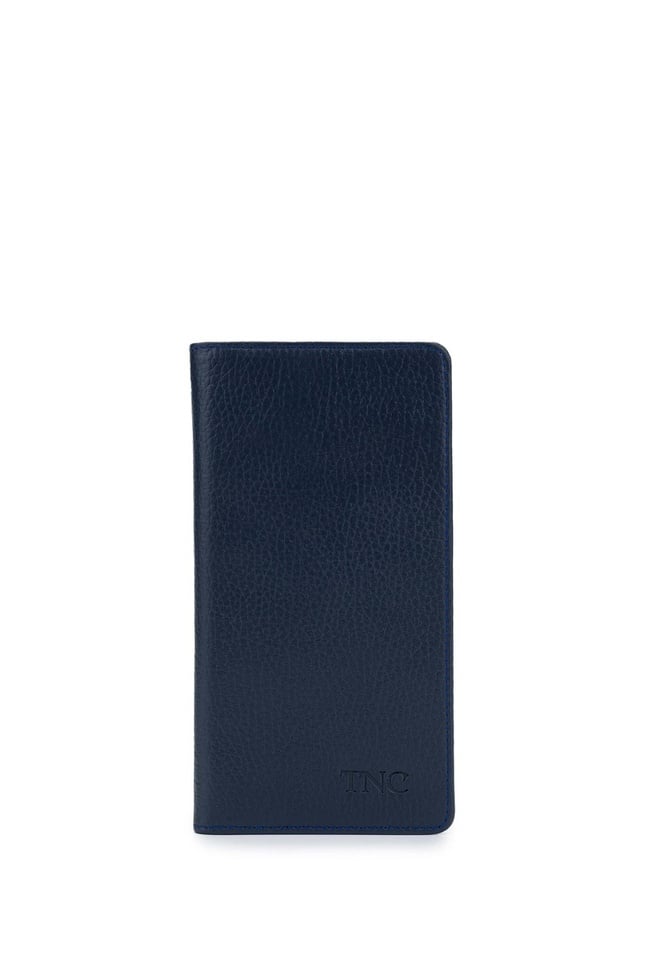  Tamer Tanca Erkek Hakiki Deri Lacivert Cüzdan Cuzdan