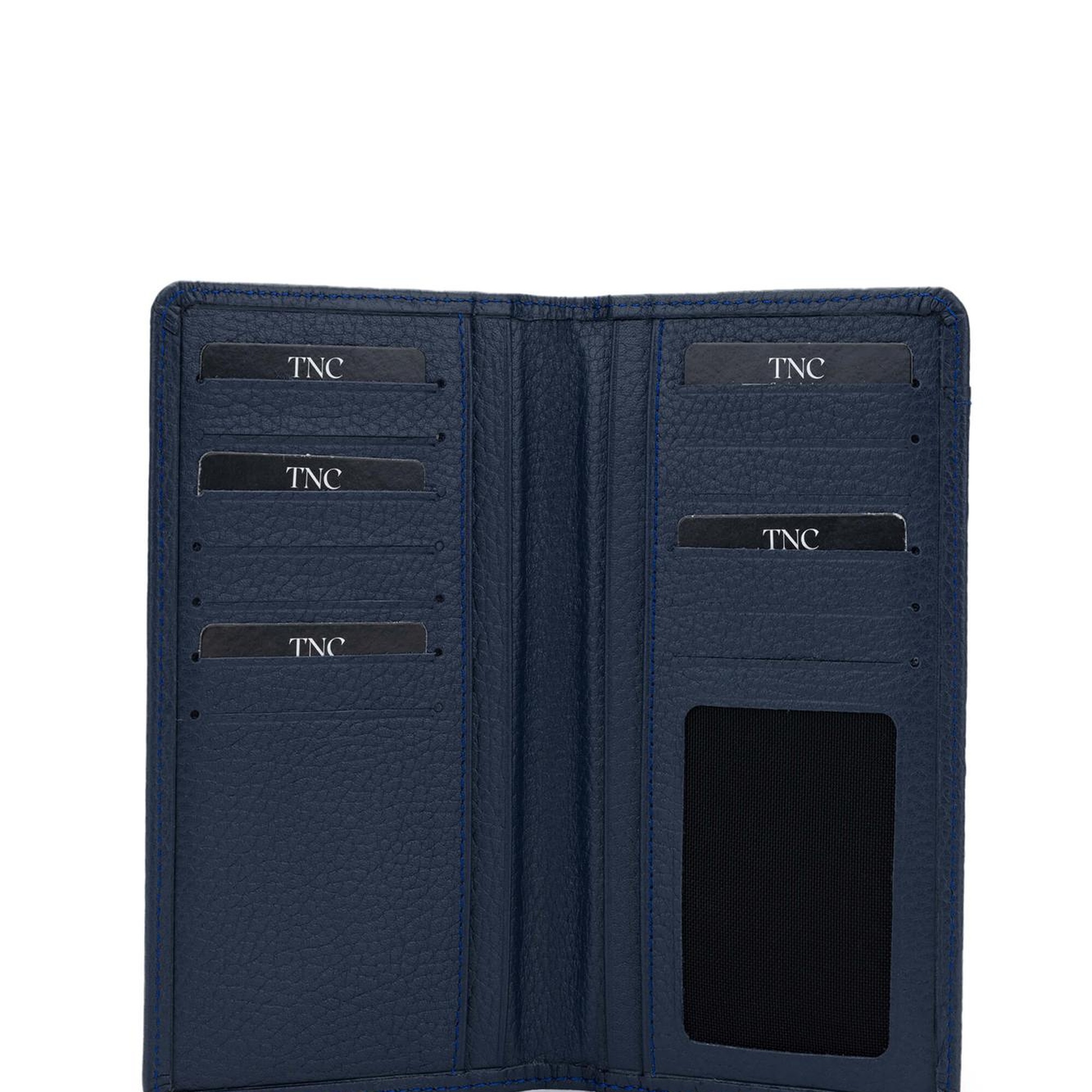 Tamer Tanca Erkek Hakiki Deri Lacivert Cüzdan Cuzdan