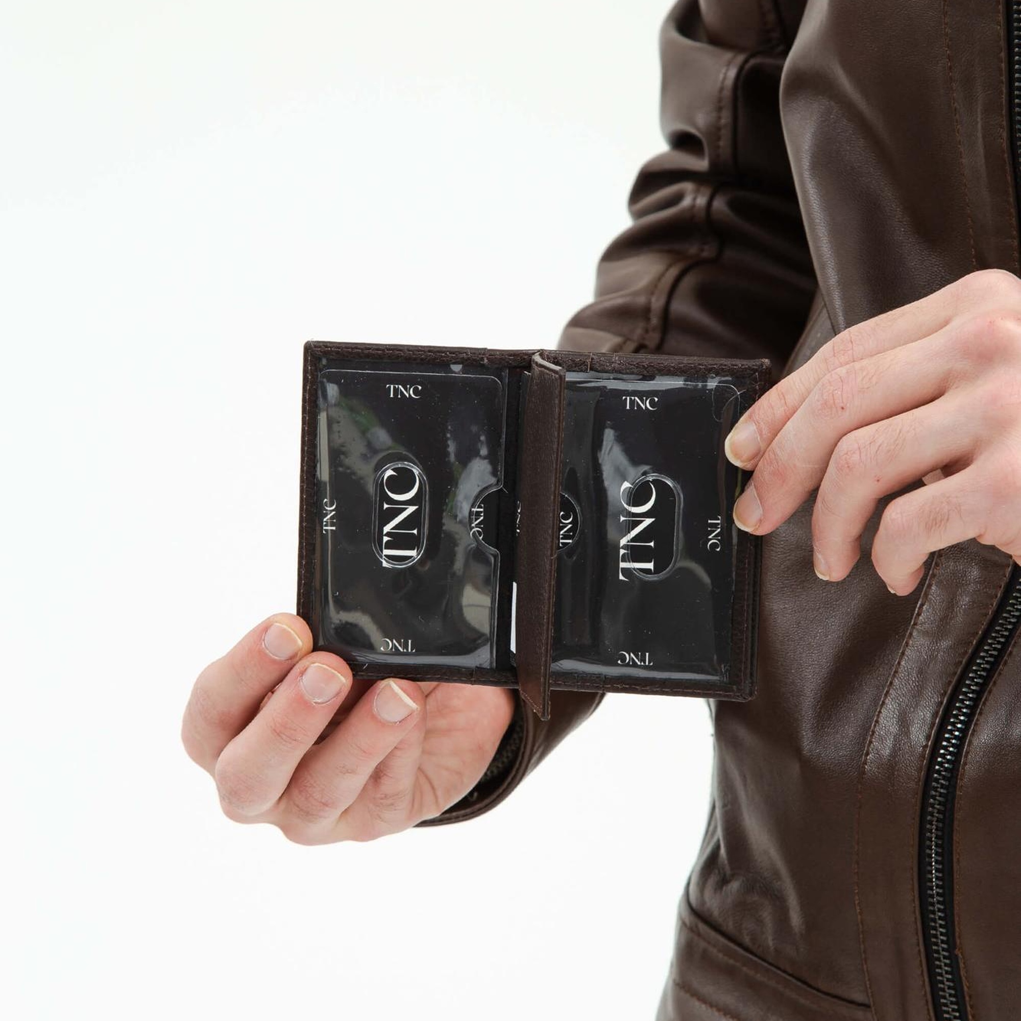 Tamer Tanca Erkek Hakiki Deri Kahverengi Kartlık