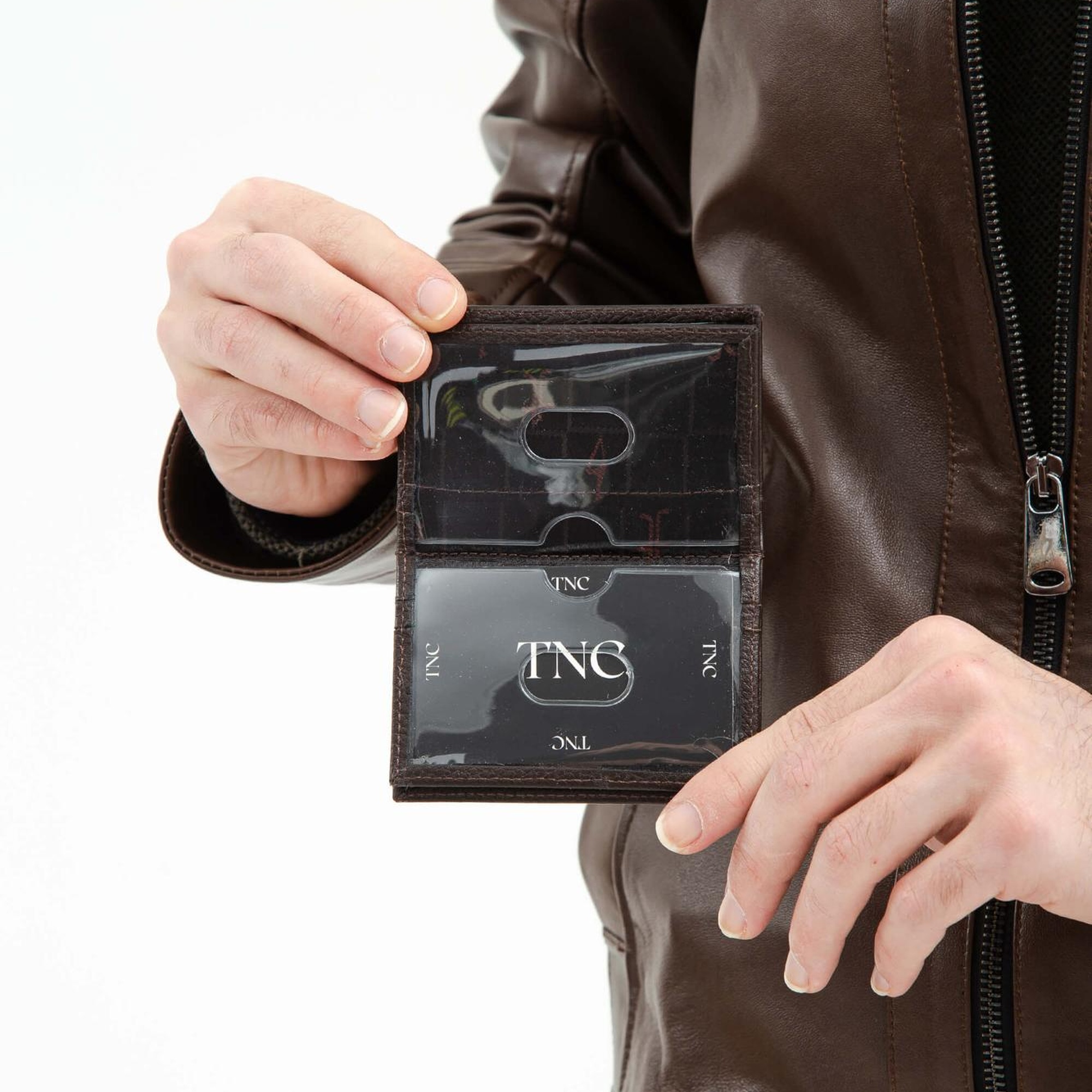 Tamer Tanca Erkek Hakiki Deri Kahverengi Kartlık