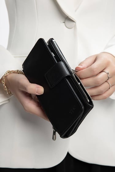  Tamer Tanca Erkek Hakiki Deri Siyah Cüzdan Cuzdan