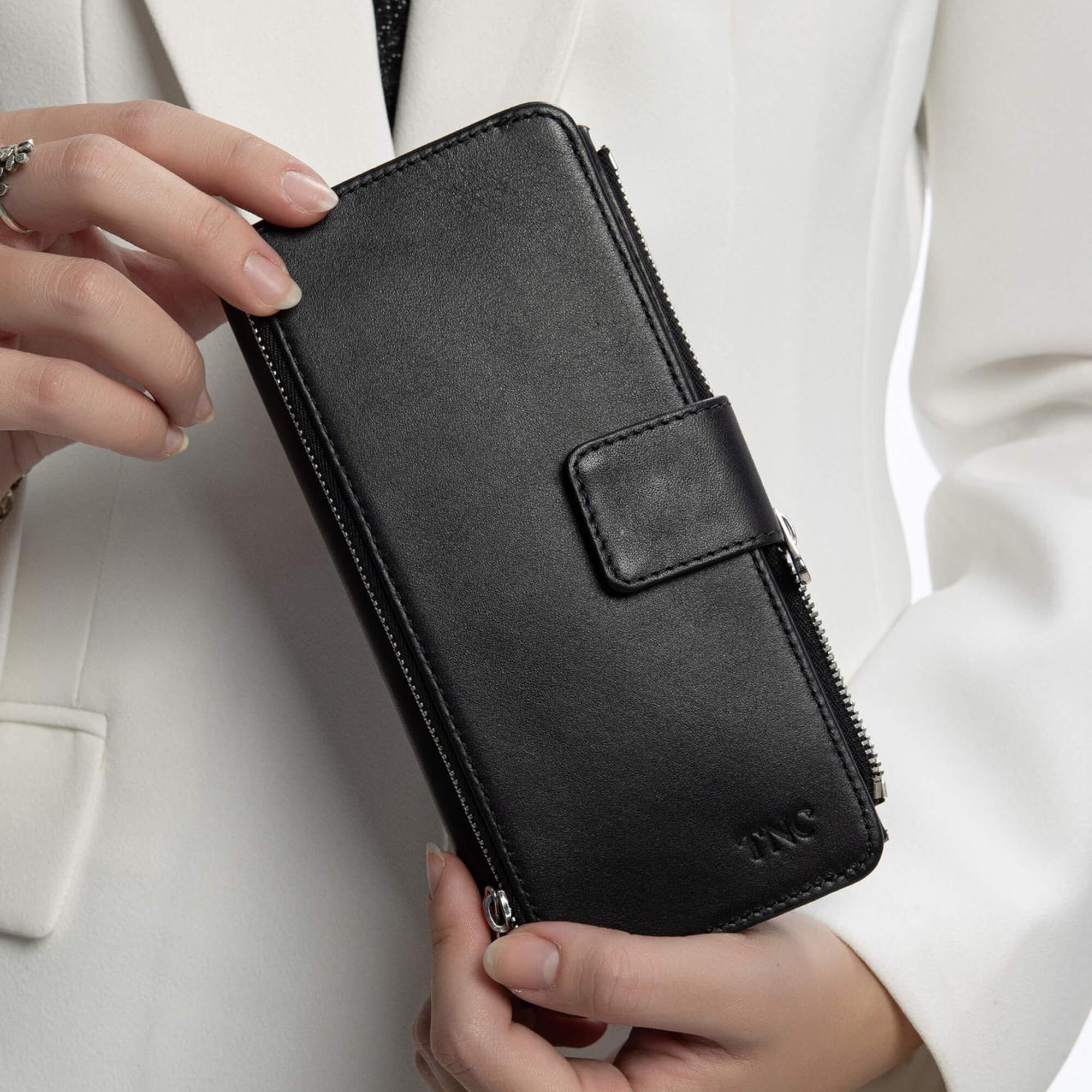 Tamer Tanca Erkek Hakiki Deri Siyah Cüzdan Cuzdan