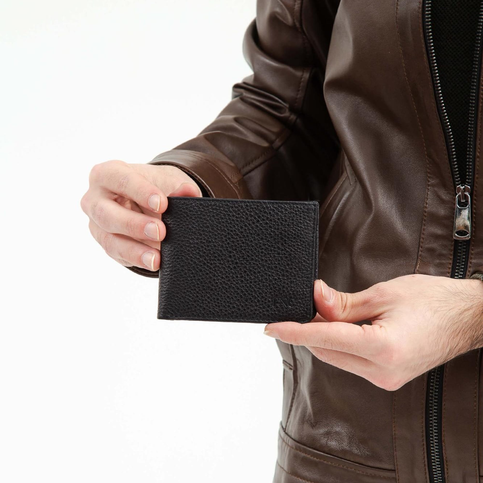 Tamer Tanca Erkek Hakiki Deri Siyah Cüzdan Cuzdan