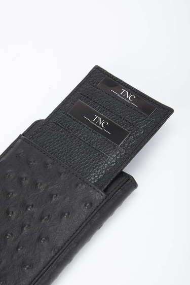  Tamer Tanca Erkek Hakiki Deri Siyah Cüzdan Cuzdan