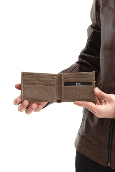  Tamer Tanca Erkek Hakiki Deri Vizon Cüzdan Cuzdan