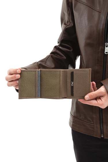  Tamer Tanca Erkek Hakiki Deri Vizon Cüzdan Cuzdan