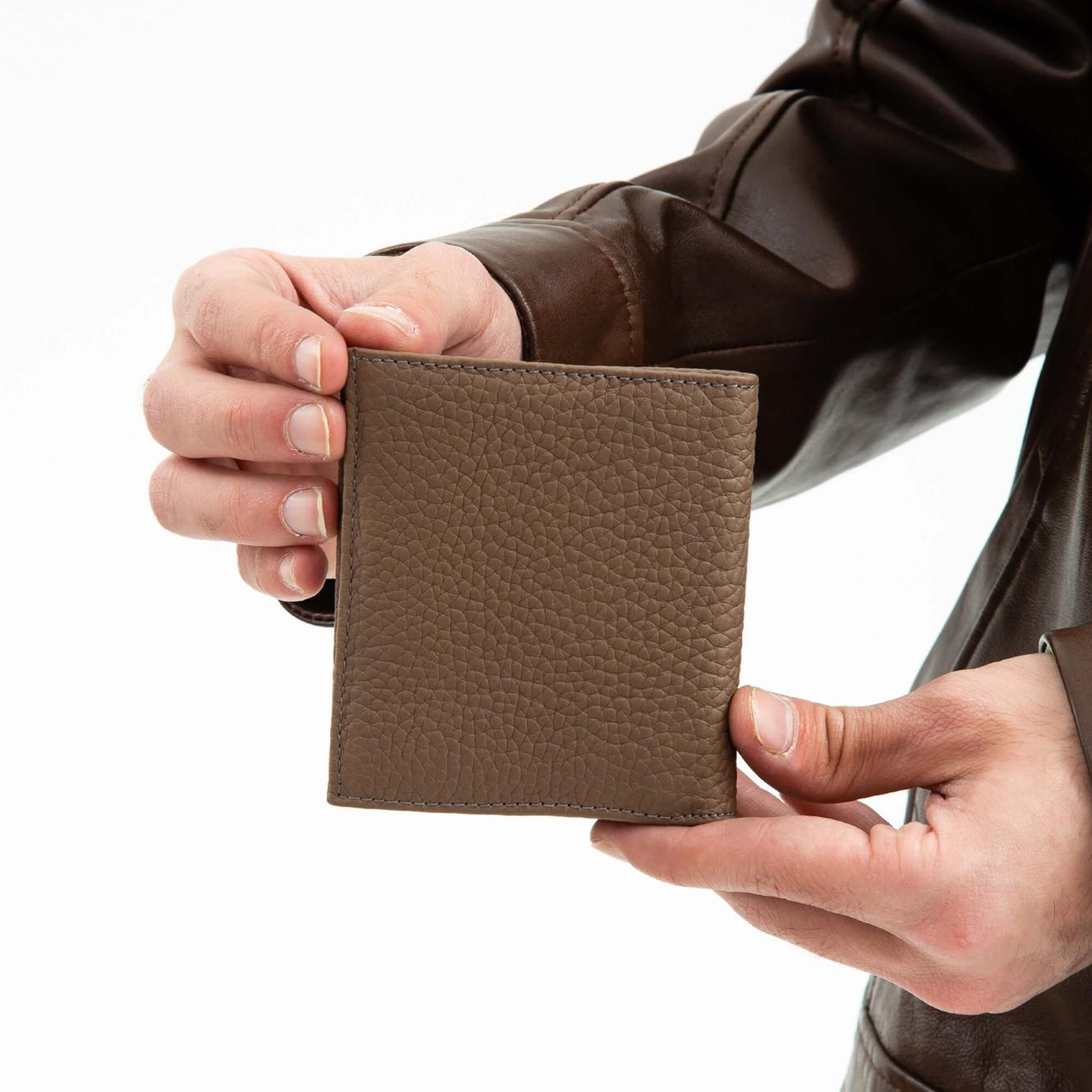 Tamer Tanca Erkek Hakiki Deri Vizon Cüzdan Cuzdan