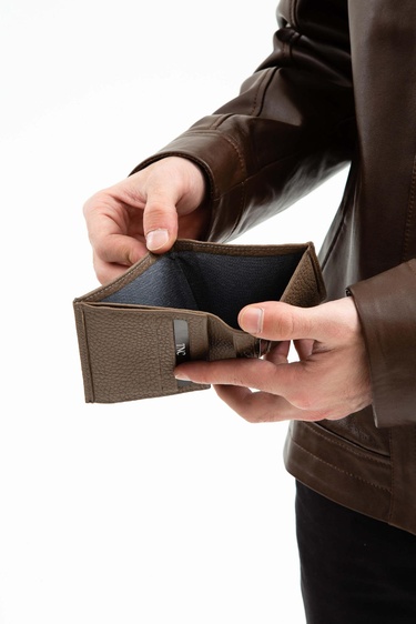  Tamer Tanca Erkek Hakiki Deri Vizon Cüzdan Cuzdan