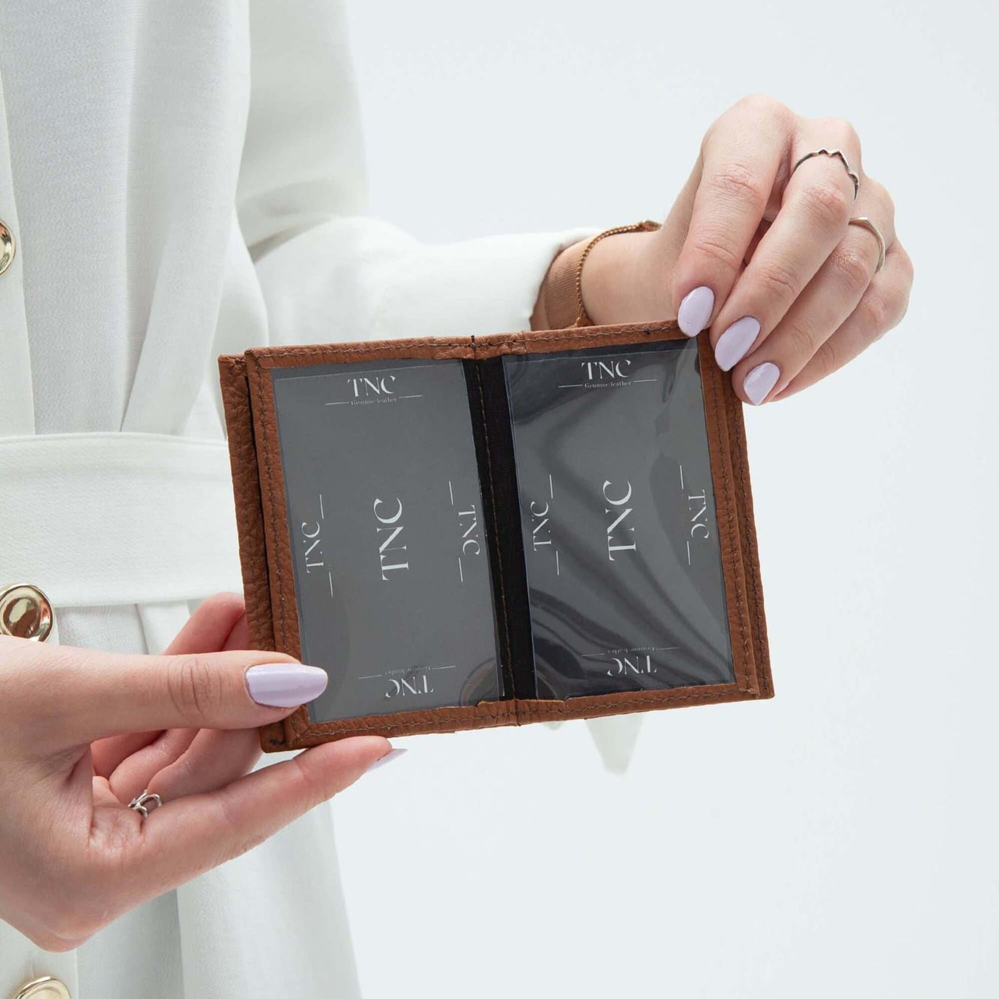 Tamer Tanca Erkek Hakiki Deri Taba Kartlık