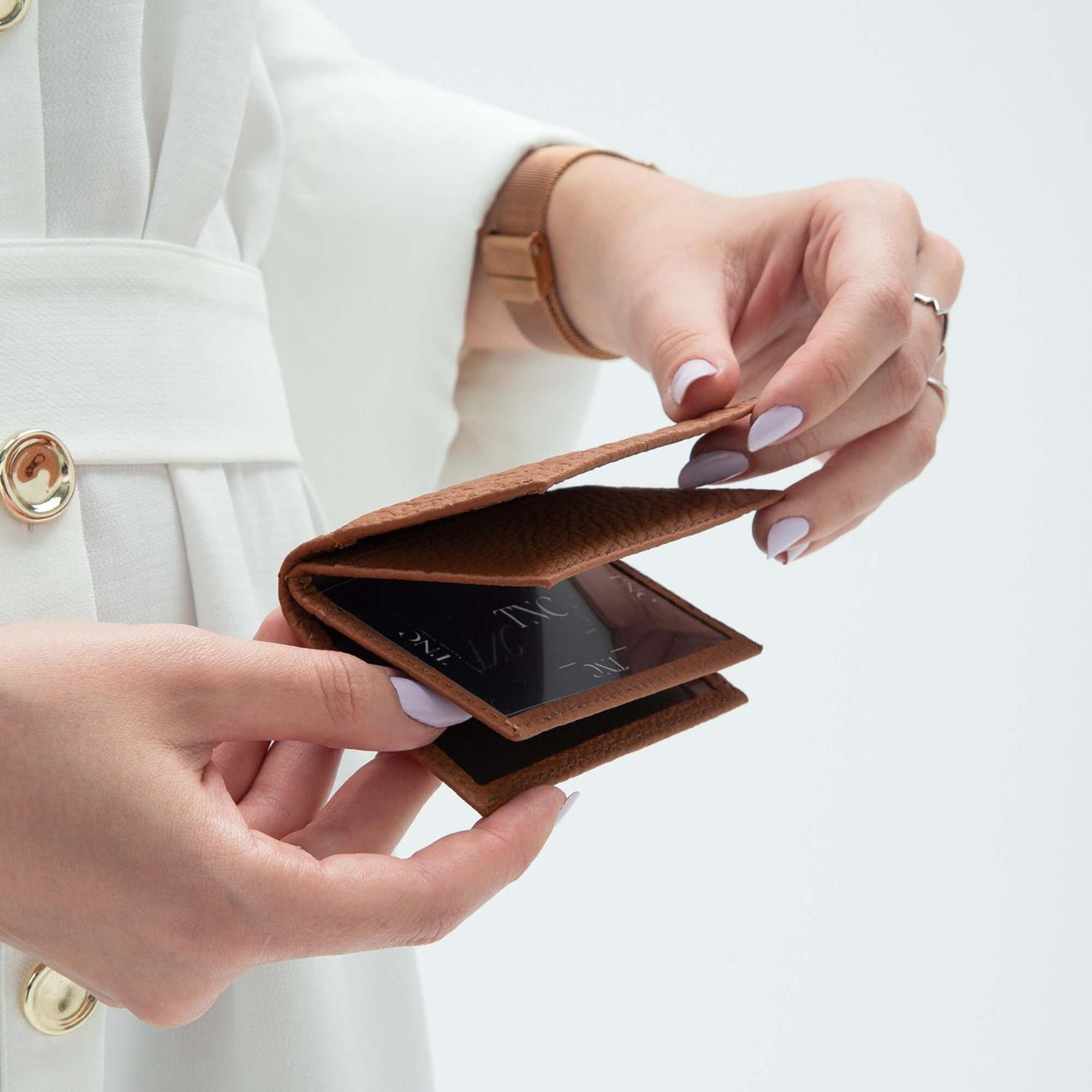 Tamer Tanca Erkek Hakiki Deri Taba Kartlık