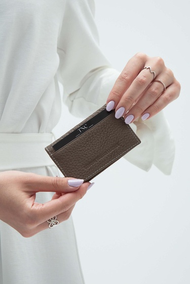  Tamer Tanca Erkek Hakiki Deri Vizon Kartlık