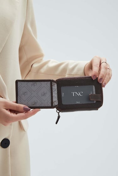  Tamer Tanca Erkek Hakiki Deri Kahverengi Floter Kartlık