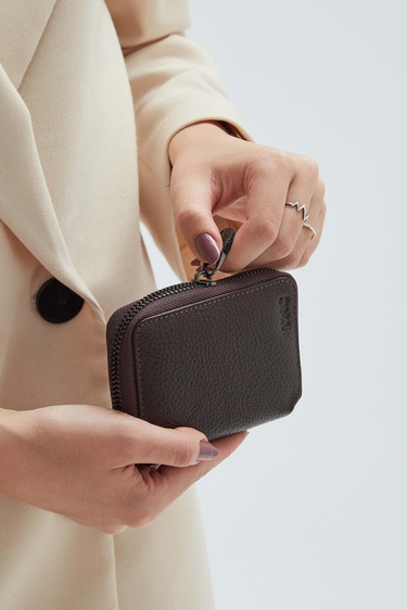  Tamer Tanca Erkek Hakiki Deri Kahverengi Floter Cüzdan Cuzdan