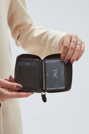  Tamer Tanca Erkek Hakiki Deri Kahverengi Floter Cüzdan Cuzdan