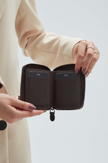  Tamer Tanca Erkek Hakiki Deri Kahverengi Floter Cüzdan Cuzdan