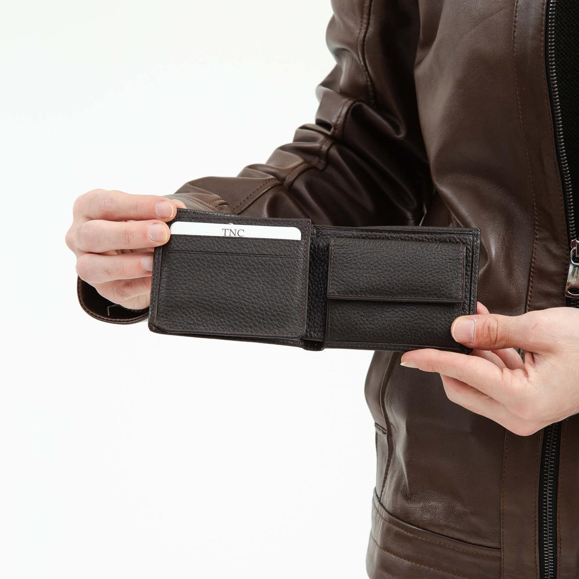 Tamer Tanca Erkek Hakiki Deri Kahverengi Cüzdan Cuzdan