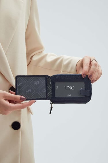  Tamer Tanca Erkek Hakiki Deri Lacivert Kartlık