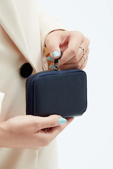  Tamer Tanca Erkek Hakiki Deri Lacivert Cüzdan Cuzdan