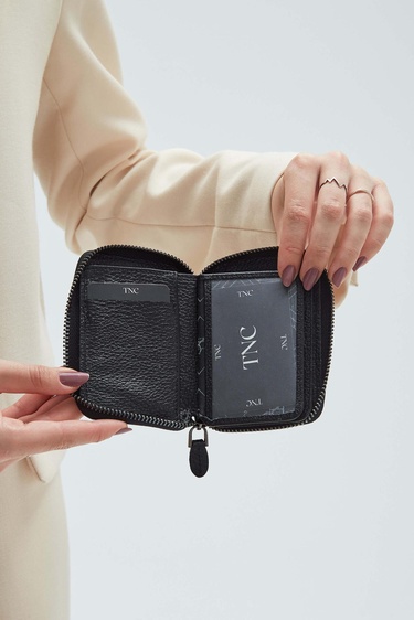  Tamer Tanca Erkek Hakiki Deri Siyah Floter Cüzdan Cuzdan