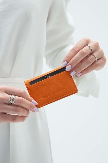  Tamer Tanca Erkek Hakiki Deri Hardal Kartlık