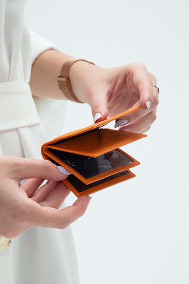  Tamer Tanca Erkek Hakiki Deri Hardal Kartlık