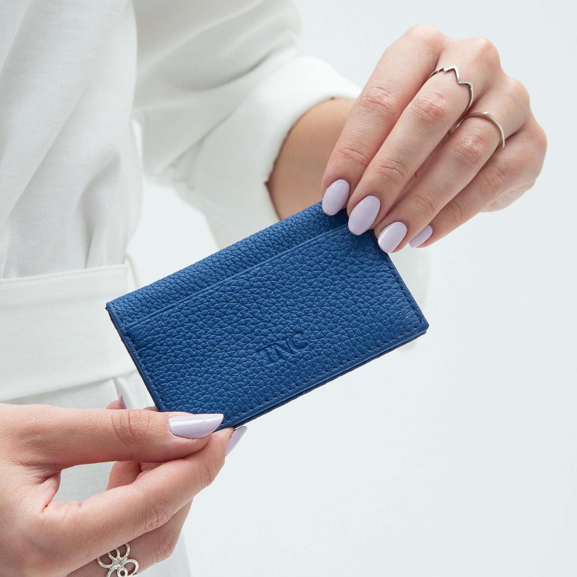 Tamer Tanca Erkek Hakiki Deri Koyu Mavi Kartlık