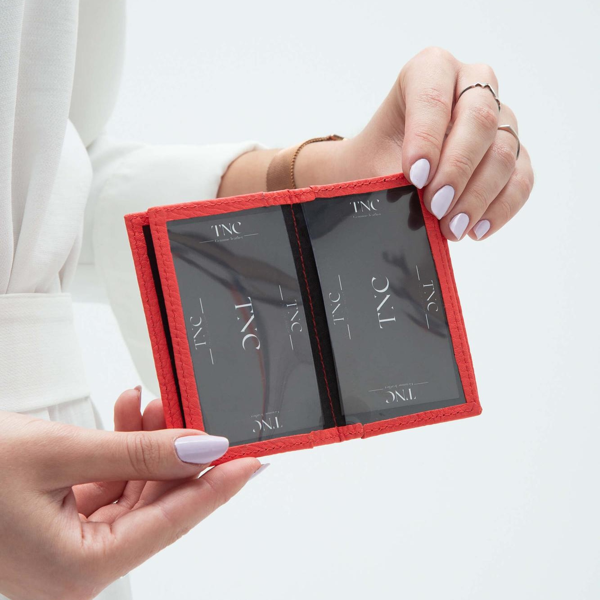 Tamer Tanca Erkek Hakiki Deri Yavruağzı Kartlık