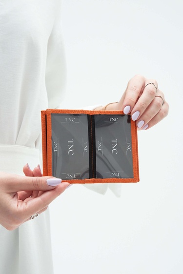  Tamer Tanca Erkek Hakiki Deri Turuncu Kartlık