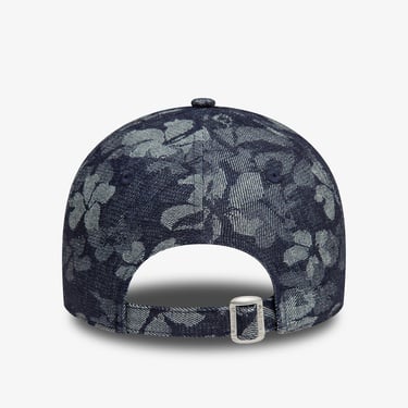  New Era Floral Denim Kadın Gri Şapka