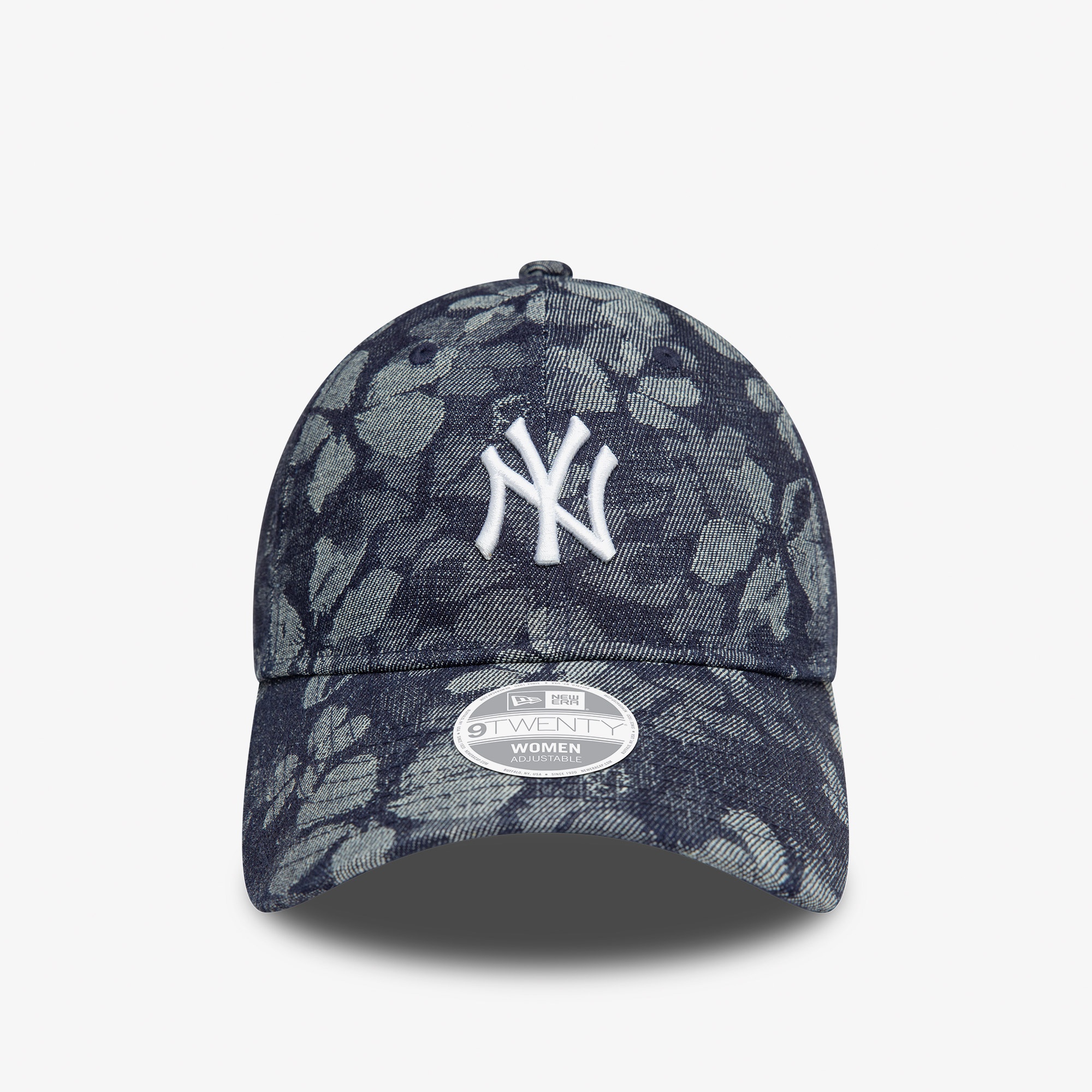 New Era Floral Denim Kadın Gri Şapka