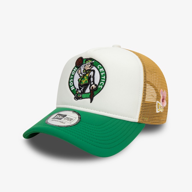  New Era Flower Boston Celtics NBA Unisex Yeşil Şapka