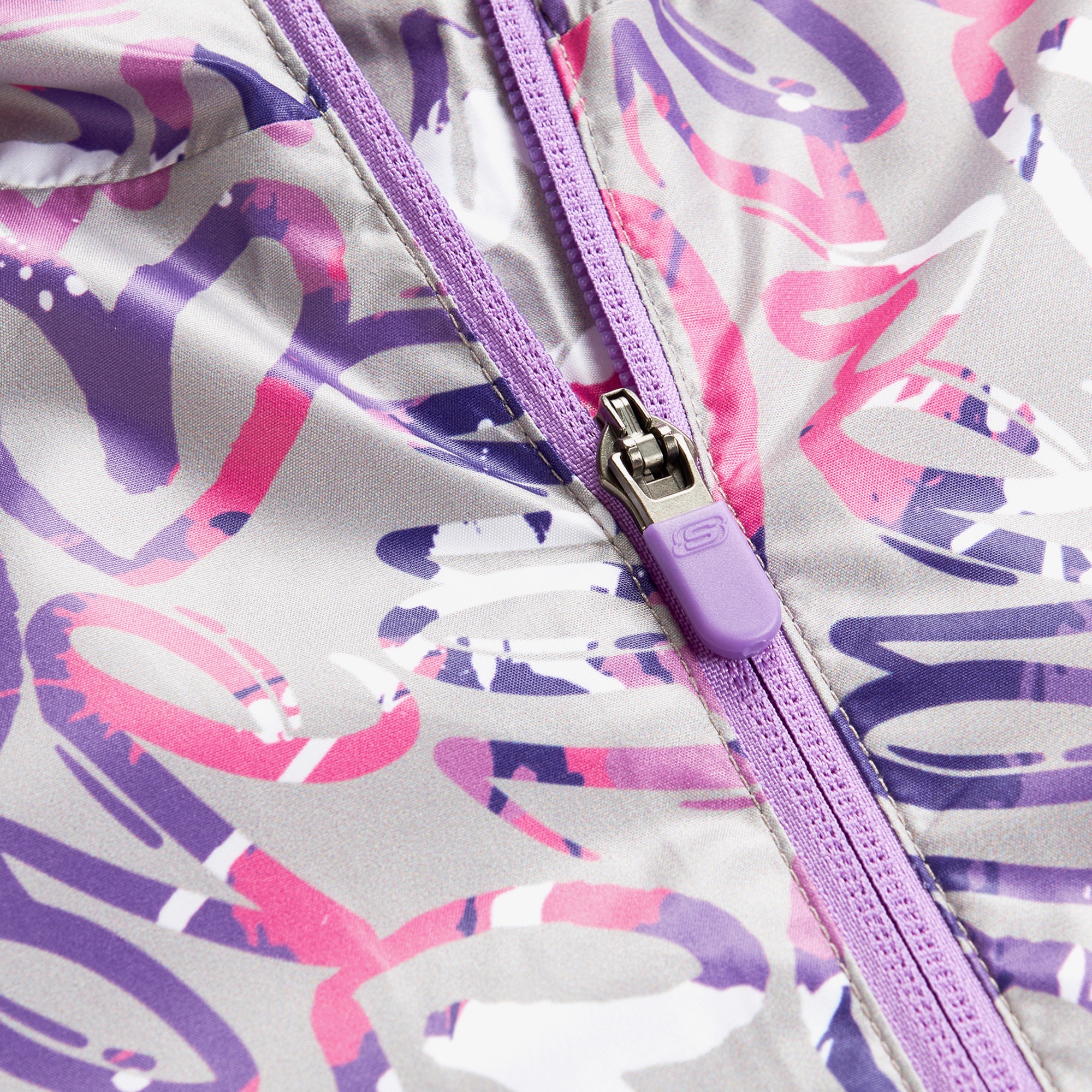 Skechers Micro Collection Full Zip Çocuk Mor Ceket