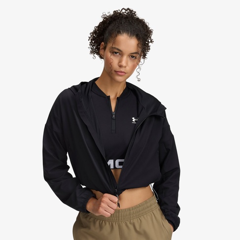  Under Armour Unstoppable Kadın Siyah Kapüşonlu Ceket