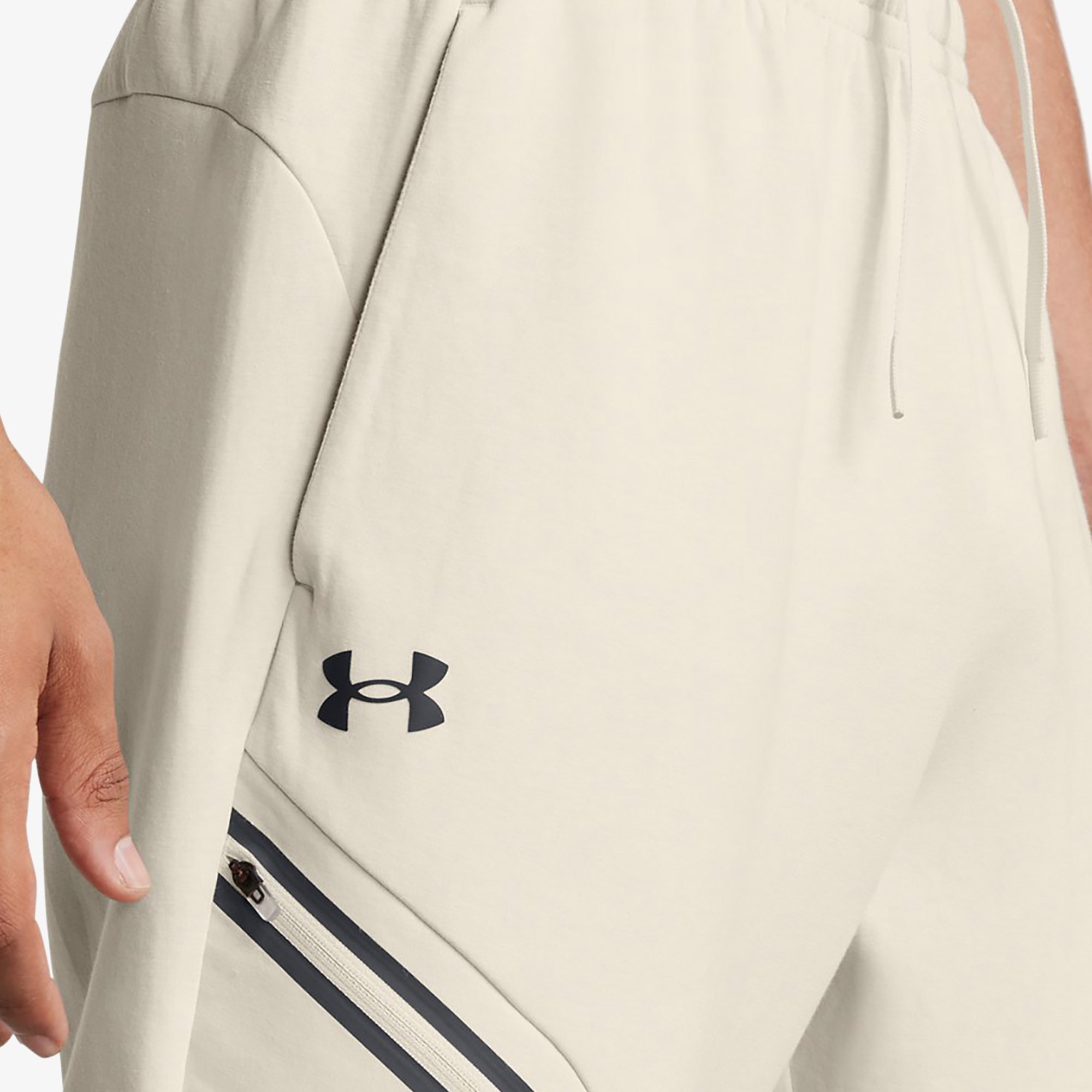 Under Armour Unstoppable Fleece Grid Erkek Krem Eşofman Altı
