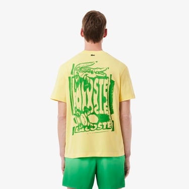  Lacoste Classic Fit Erkek Sarı T-Shirt