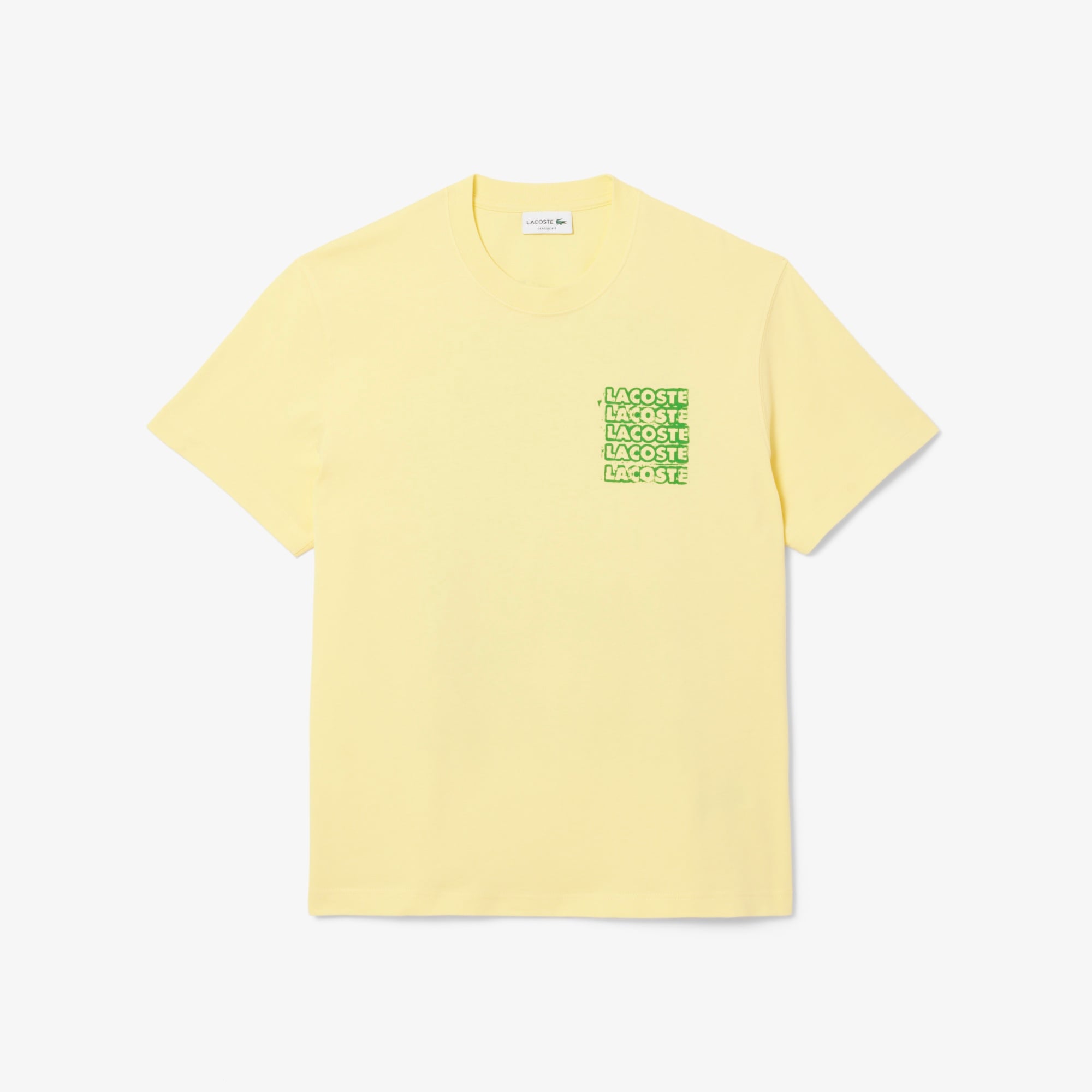 Lacoste Classic Fit Erkek Sarı T-Shirt