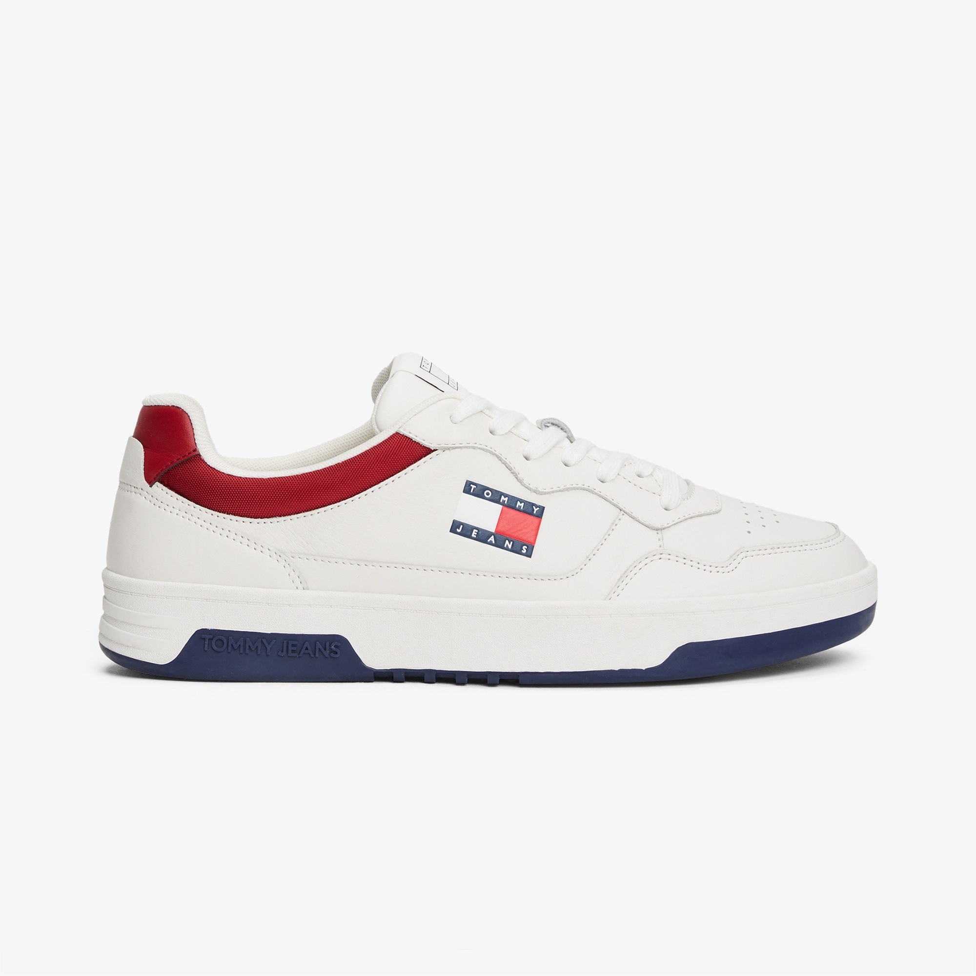Tommy Hilfiger Jeans Cupsole Leather Erkek Beyaz Spor Ayakkabı