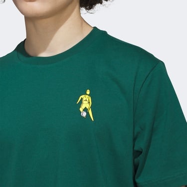  adidas Hoops for All Graphic Erkek Yeşil T-Shirt