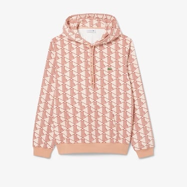  Lacoste Relaxed Fit Monogram Erkek Kahverengi Sweatshirt