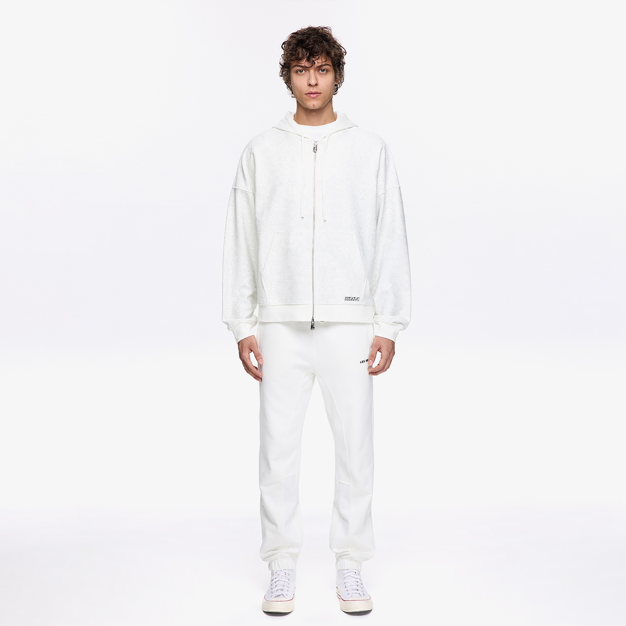 Les Benjamins Classic Erkek Beyaz Sweatshirt