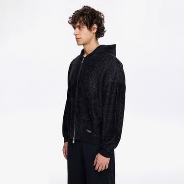  Les Benjamins Classic Full Zipped Erkek Siyah Sweatshirt