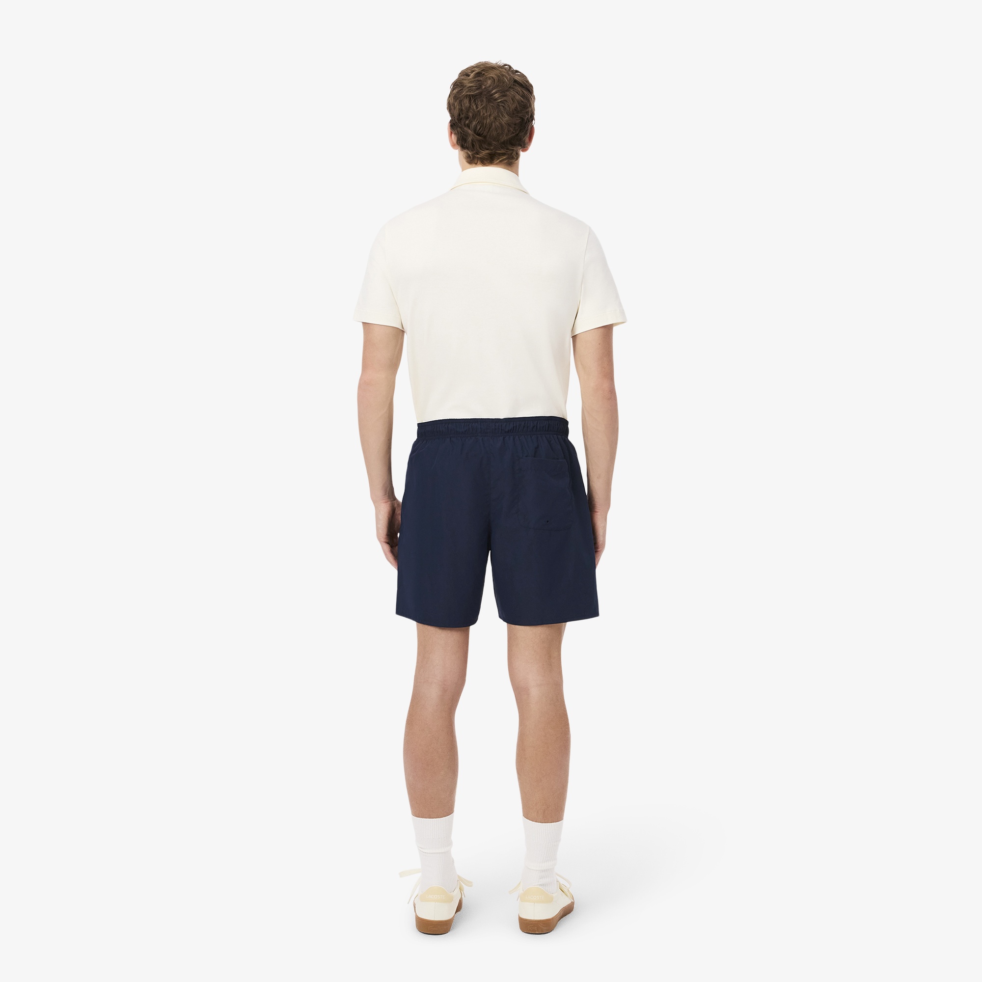 Lacoste Mid Length Monocrome Erkek Lacivert Mayo
