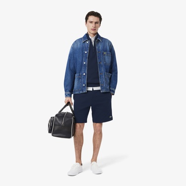  Lacoste Regular Fit Erkek Lacivert Şort