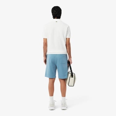  Lacoste Graphic Cotton Fleece Erkek Mavi Şort