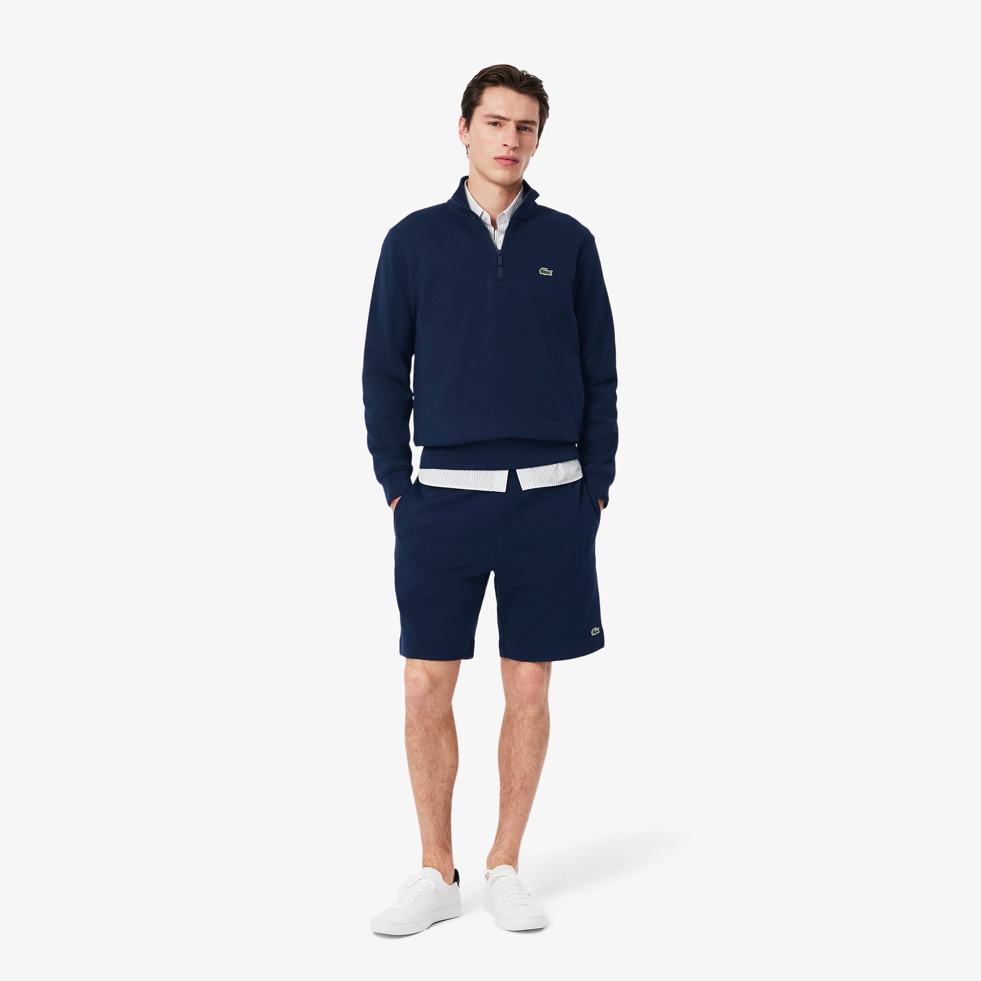  Lacoste Regular Fit Erkek Lacivert Şort