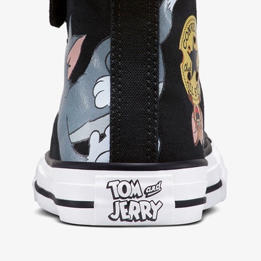  Converse X Tom & Jerry Chuck Taylor All Star Easy-On Çocuk Siyah Sneaker