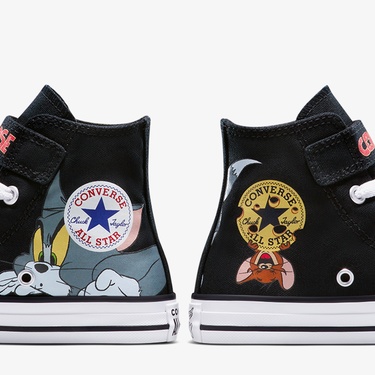  Converse X Tom & Jerry Chuck Taylor All Star Easy-On Çocuk Siyah Sneaker
