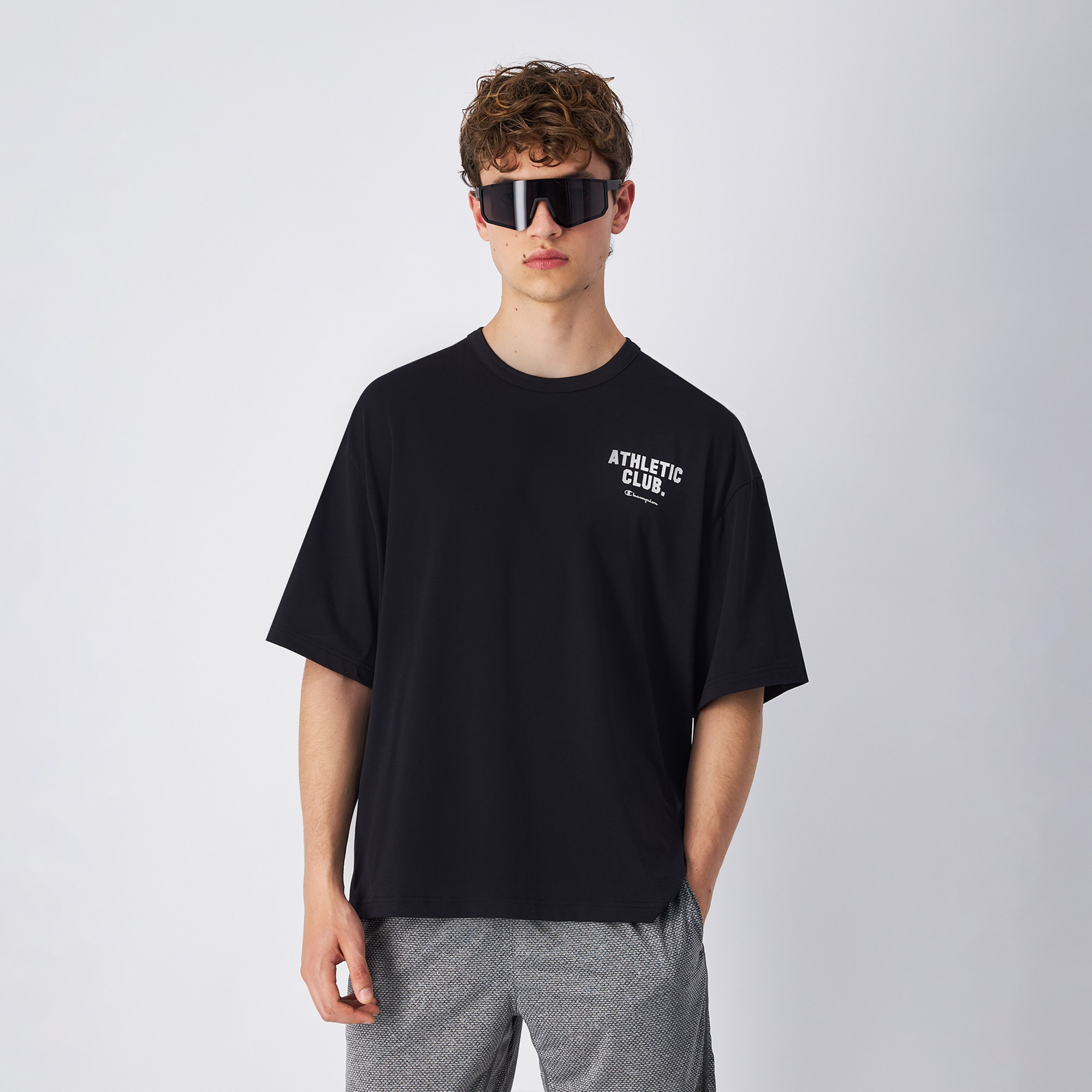 Champion Athletics Erkek Siyah T-Shirt