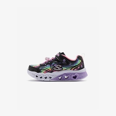  Skechers Flutter Heart Lights Groovy Swirl Kız Çocuk Siyah Işıklı Spor Ayakkabı
